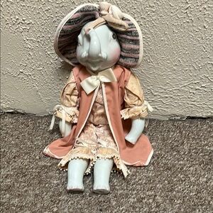 J and J Design Opryland U.S.A Porcelain Elephant 18 1/2"